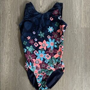 GK Gymnastics Girl Floral Leotard